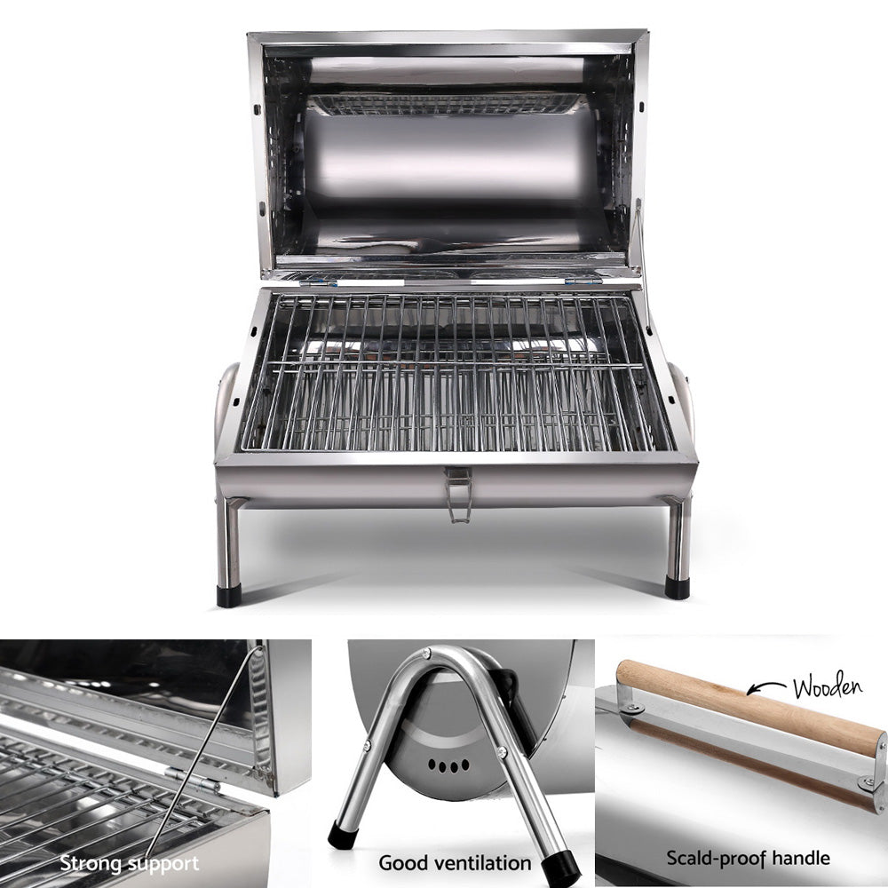 Grillz Portable BBQ Charcoal Smoker Foldable - House Things Home & Garden > BBQ