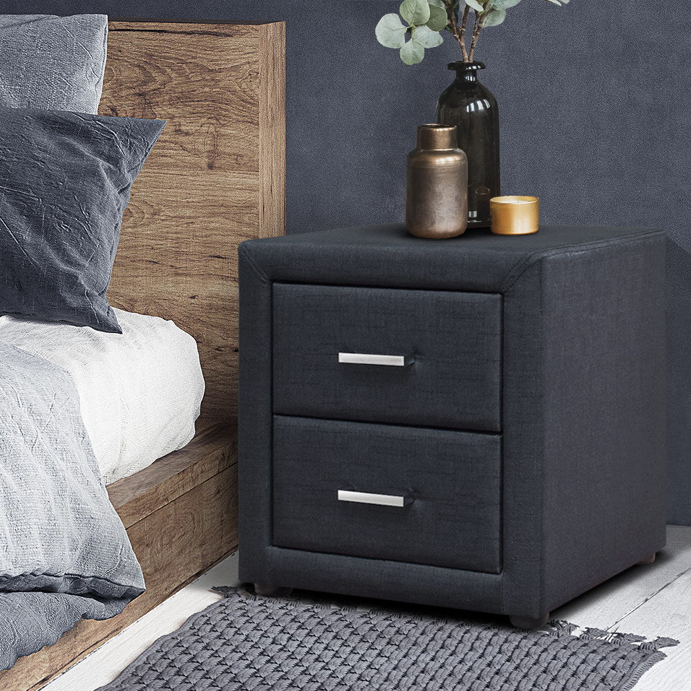 Moda Bedside table - Charcoal - House Things Brand > Artiss