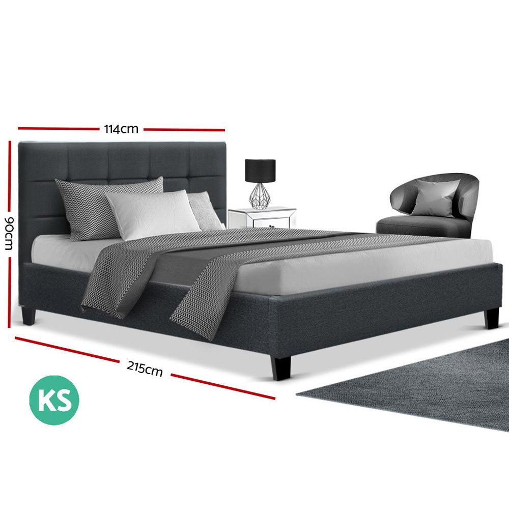 Bed Frame King Single Wooden - House Things 