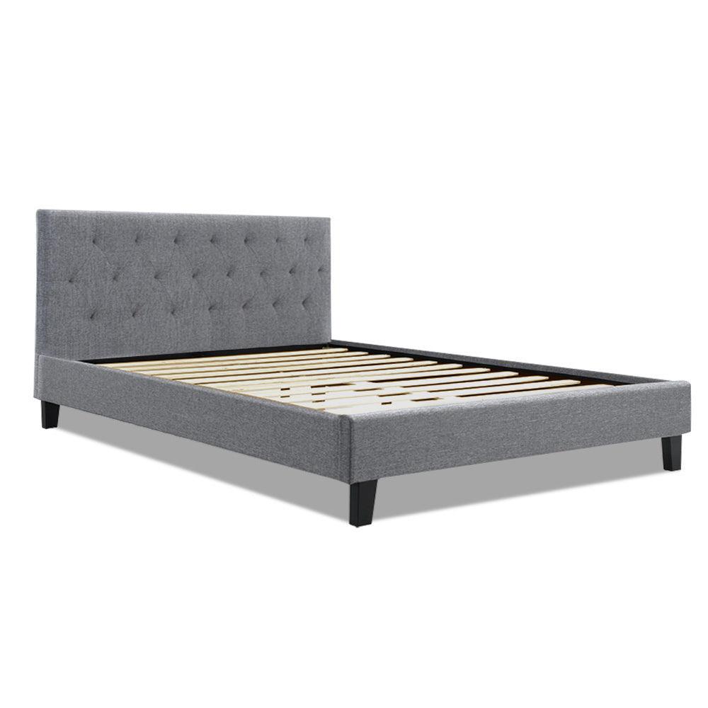 Anja Queen Size Bed Frame - House Things Furniture > Bedroom