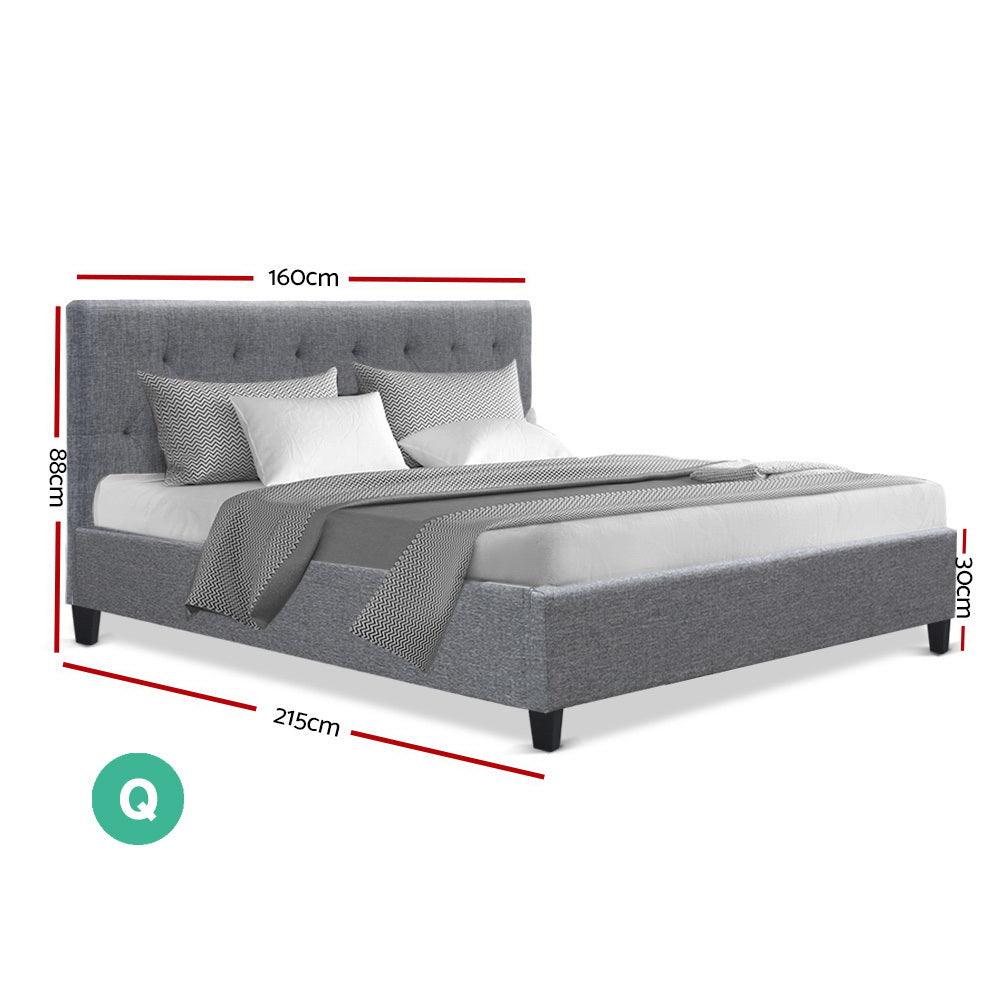 Anja Queen Size Bed Frame - House Things Furniture > Bedroom