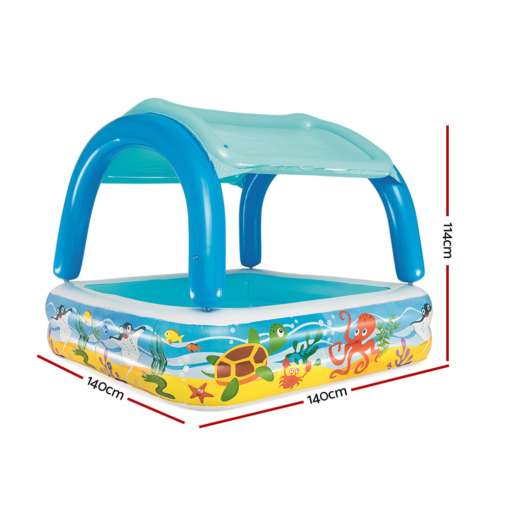 Inflatable Kids Pool Canopy Play Pool Swimming Pool Family Pools - House Things Home & Garden > Pool & Accessories