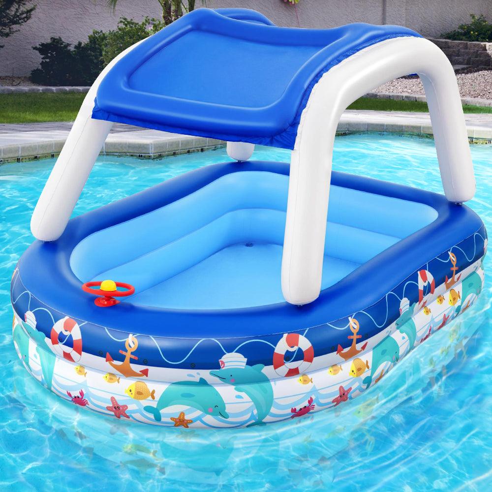 Bestway Kids Play Pools Above Ground Inflatable Swimming Pool Canopy Sunshade - House Things Home & Garden > Pool & Accessories
