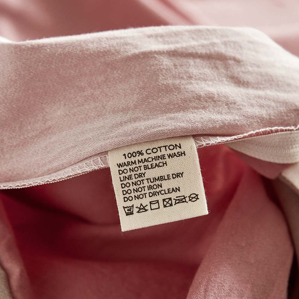 Cosy Club Washed Cotton Sheet Set Pink Brown Double - House Things Home & Garden > Bedding