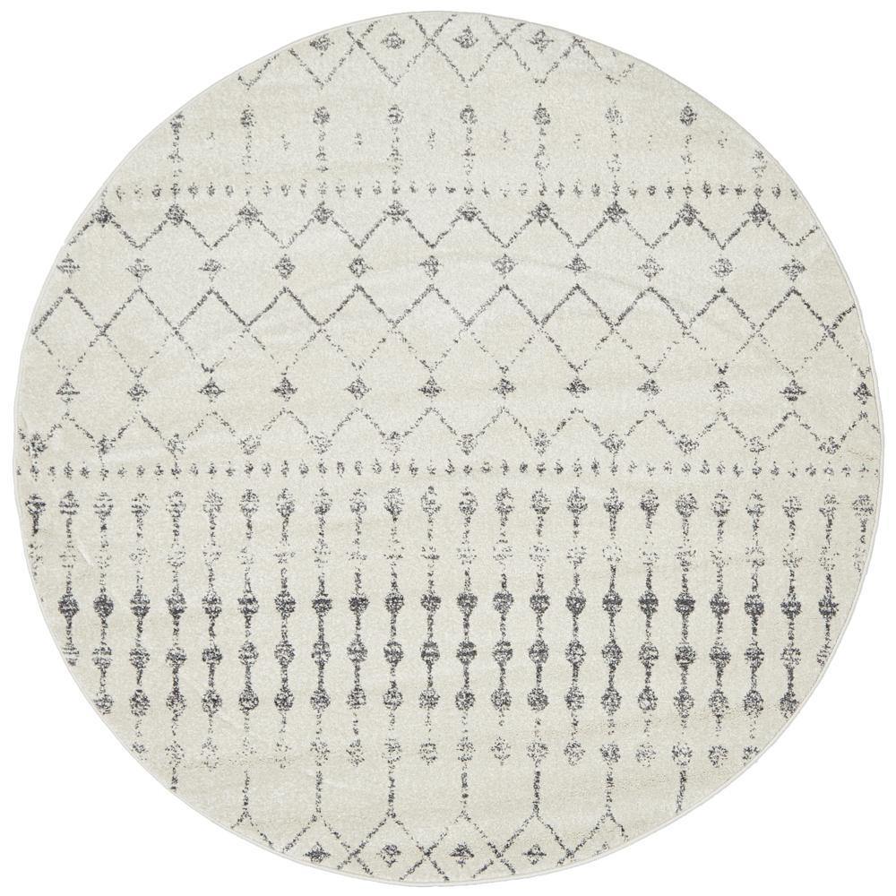 Chrome Elsa Silver Round Rug - House Things CHROME COLLECTION