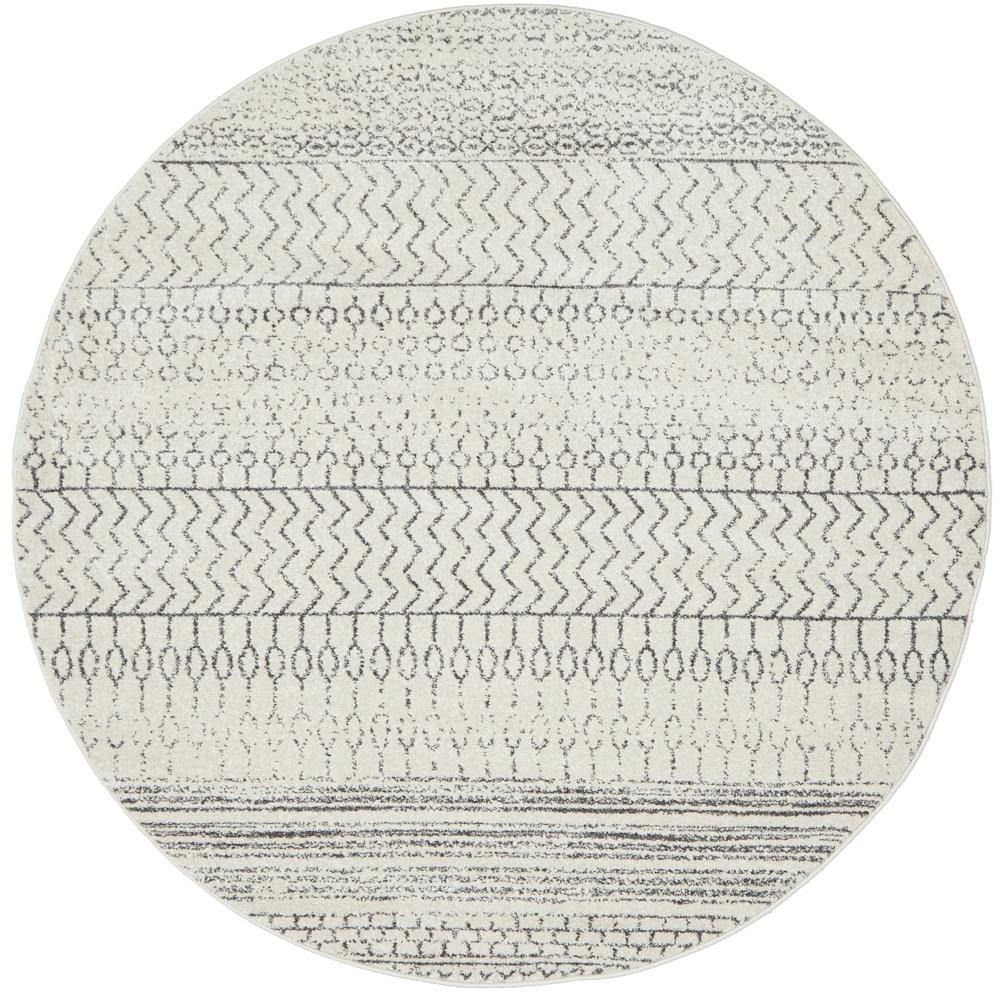 Chrome Harper Silver Round Rug - House Things CHROME COLLECTION