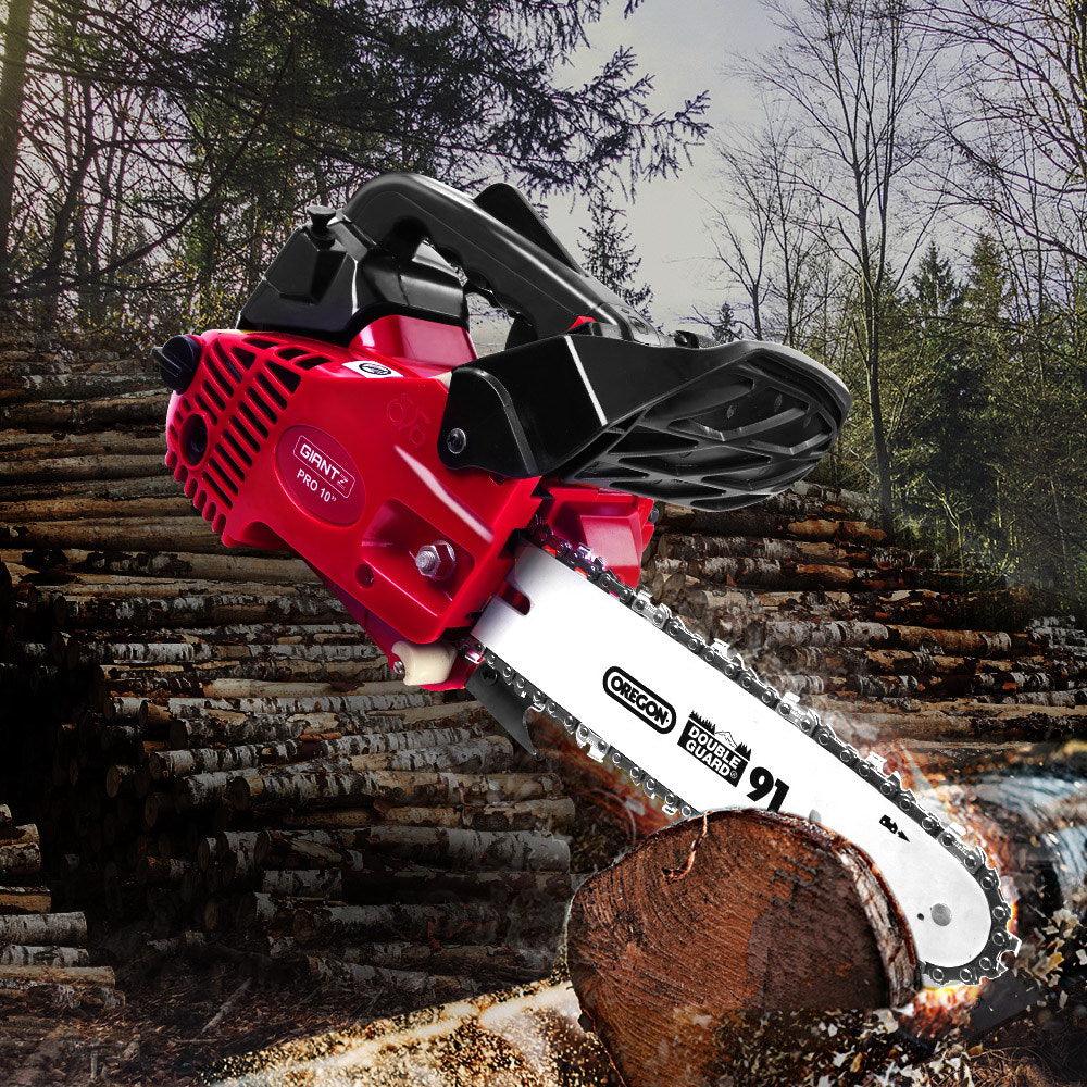 Chainsaw Chainsaws 10” Oregon Petrol Cordless 25cc Top Handle Chains Saw - House Things 
