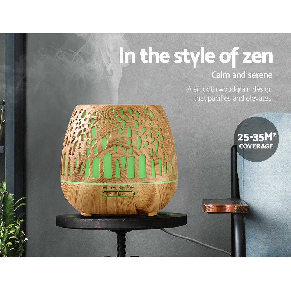 Wood Grain Aroma Diffuser Aromatherapy Humidifier - House Things Appliances > Aroma Diffusers & Humidifiers