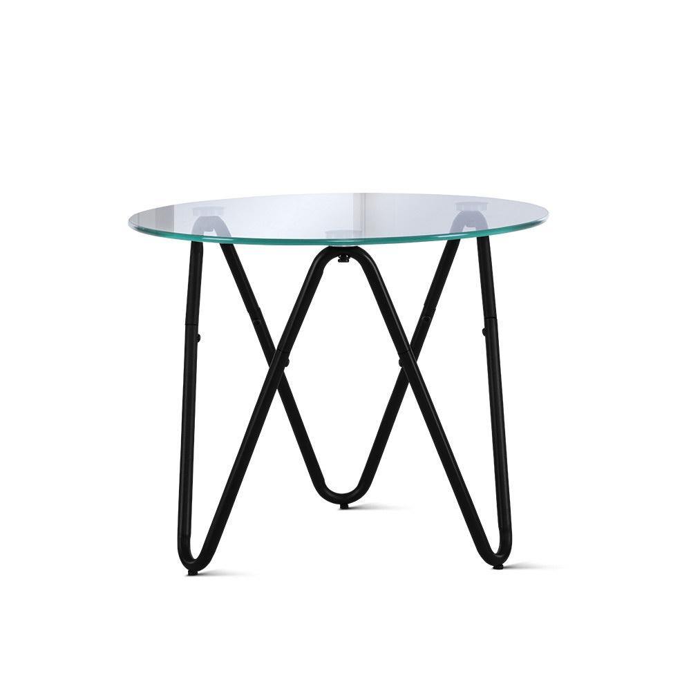 Glass Coffee Table 50X50CM - Housethings 