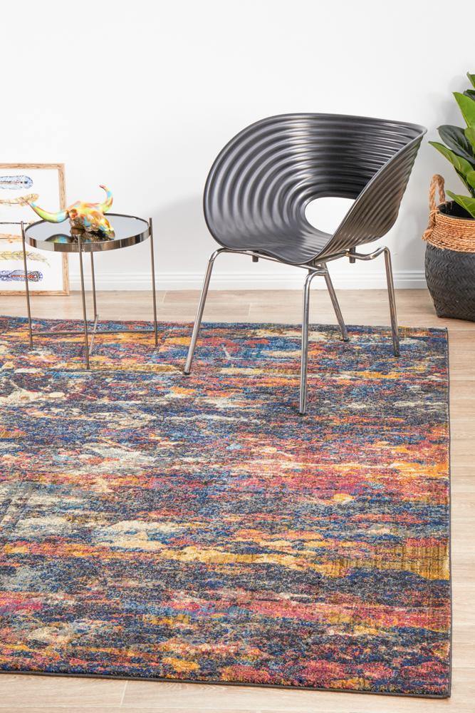 Dreamscape Splash Modern Midnight Rug - House Things Dreamscape Collection