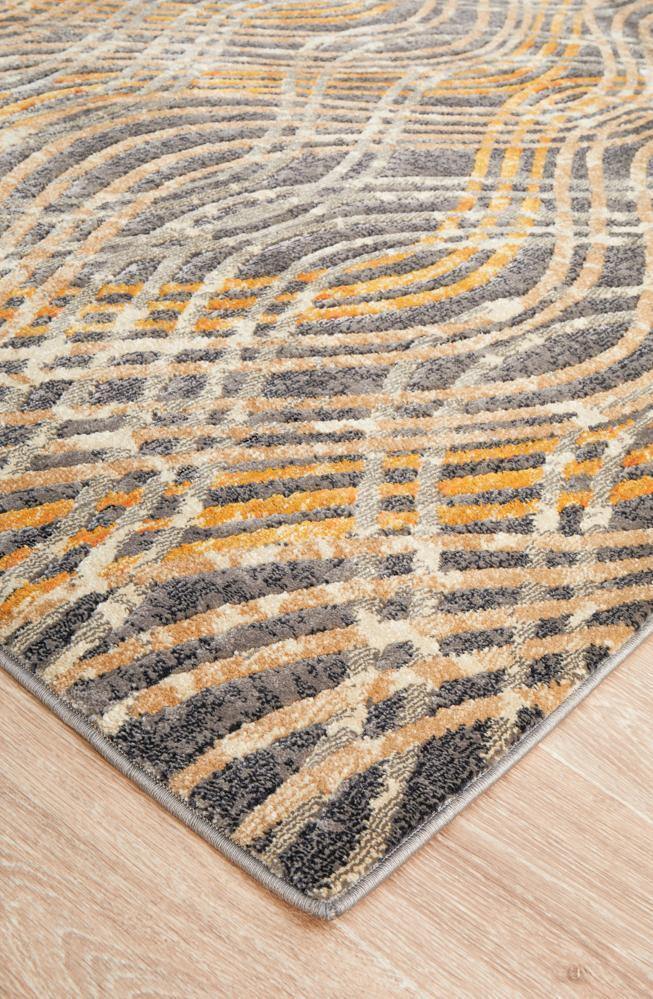 Dreamscape Flurry Modern Charcoal Rug - House Things Dreamscape Collection