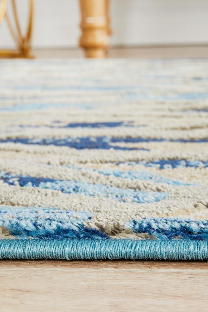 Dreamscape Ropes Modern Blue Runner Rug - House Things Dreamscape Collection