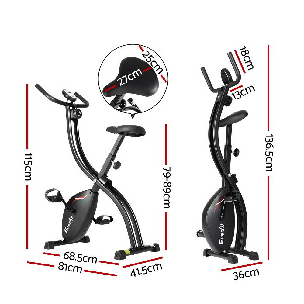 Folding Magnetic Exercise Bike Flywheel - House Things Sports & Fitness > Fitness Accessories