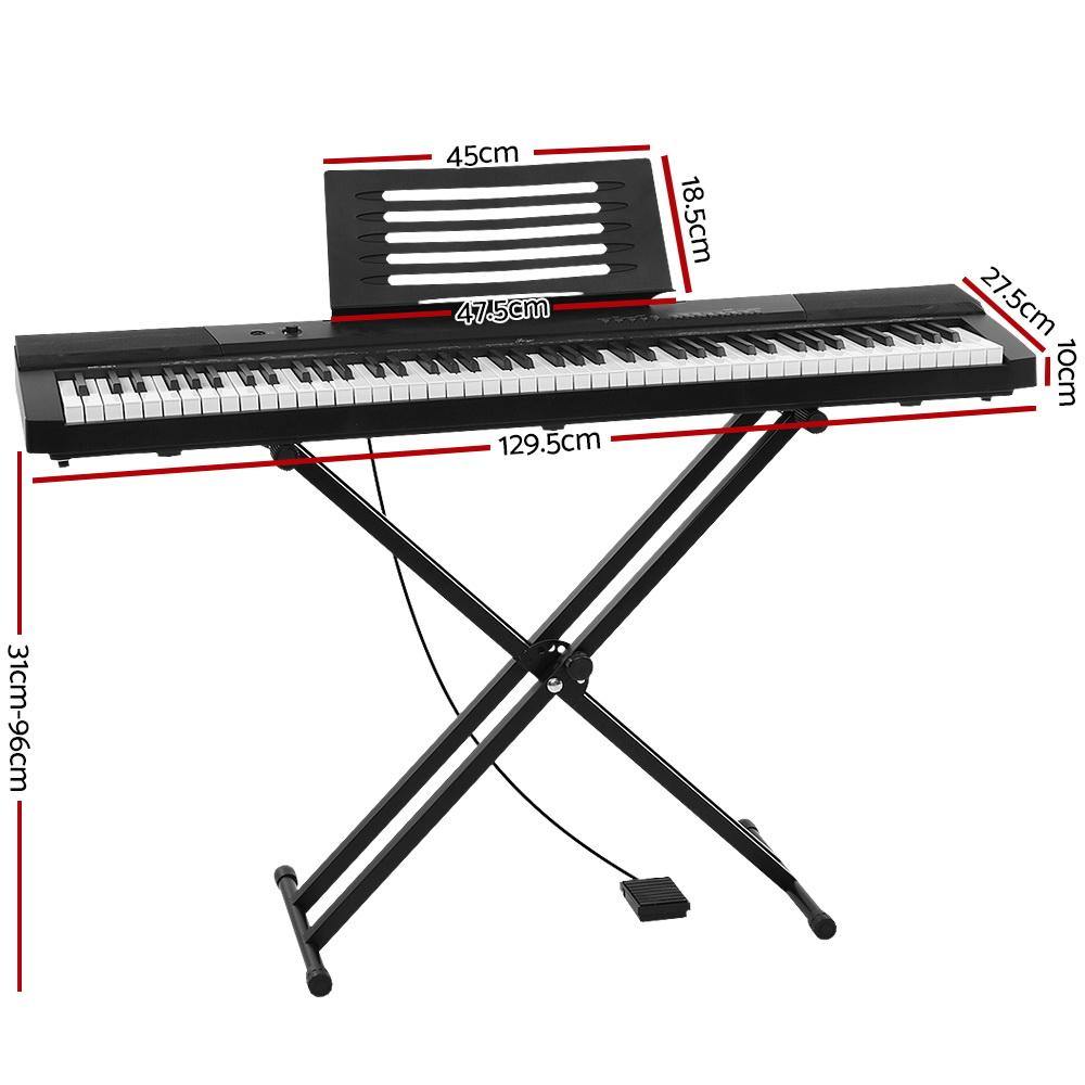 88 Keys Electronic Piano Keyboard Touch Sensitive with Sustain pedal - Housethings 