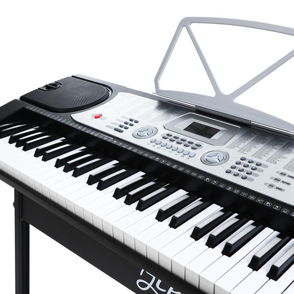 61 Keys Electronic Piano Keyboard LED with Music Stand - House Things Audio & Video > Musical Instrument & Accessories