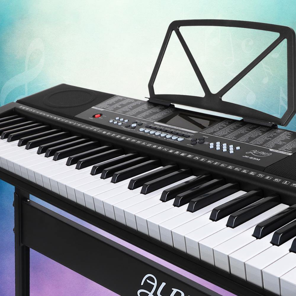 61 Keys Electronic Keyboard LED Electric w/Holder Music Stand USB Port - House Things Audio & Video > Musical Instrument & Accessories