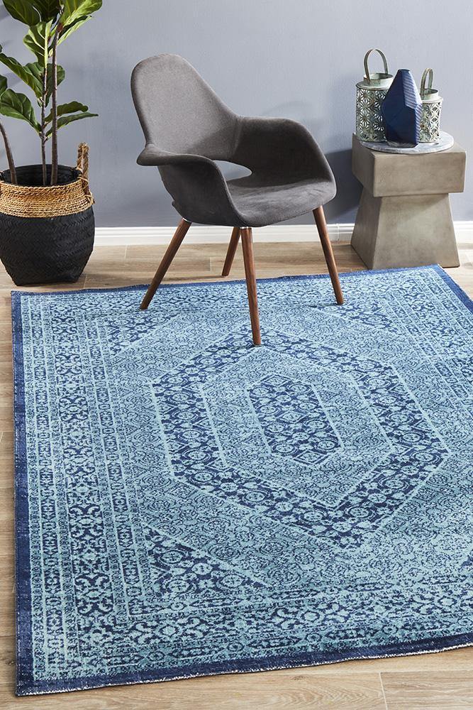 Zahara Blue Rug - House Things Eternal Collection