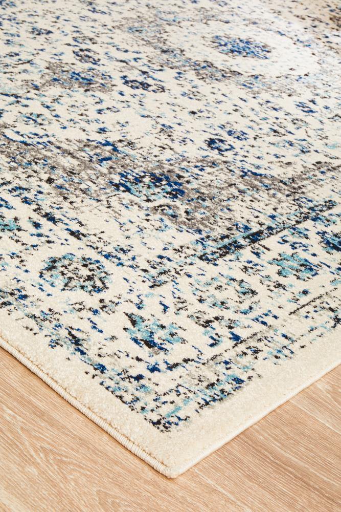 Classic Mist White Transitional Rug - House Things Evoke Collection