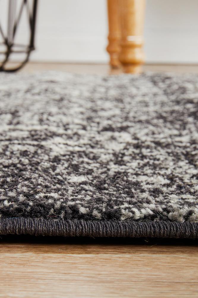 Evoke Scape Charcoal Transitional Runner Rug - House Things Evoke Collection