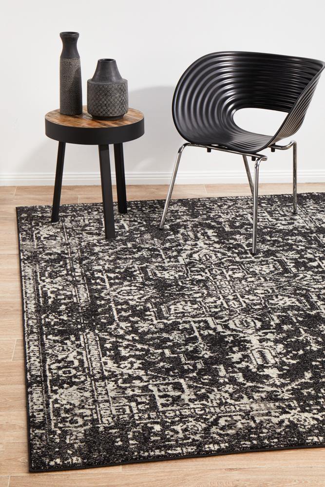 Evoke Scape Charcoal Transitional Rug - House Things Evoke Collection