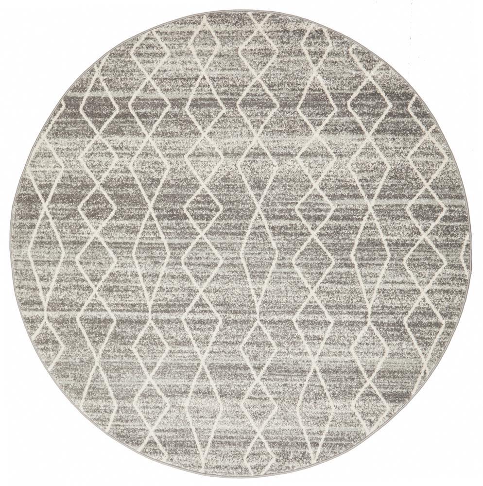 Evoke Remy Silver Transitional Round Rug - House Things Evoke Collection