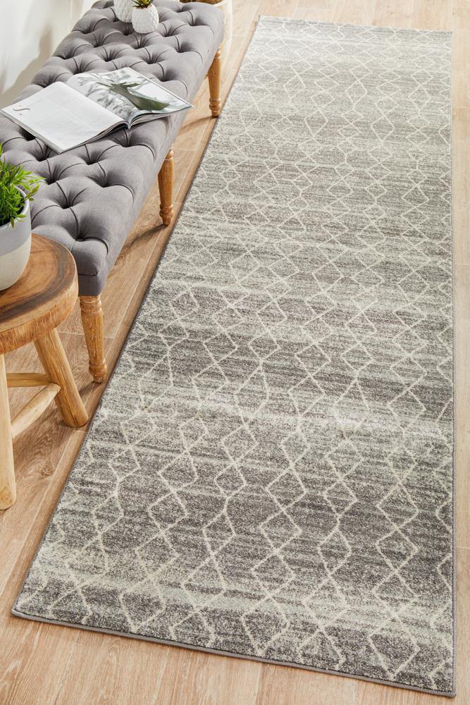 Evoke Remy Silver Transitional Runner Rug - House Things Evoke Collection