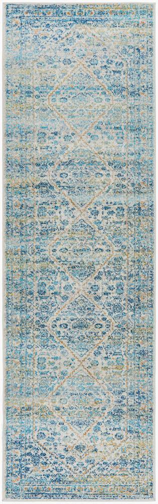 Classic Silver Transitional Runner Rug - House Things Evoke Collection