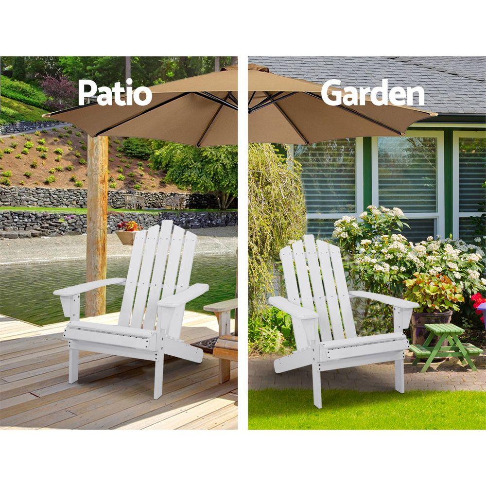 Adirondack Patio Chairs  with Table Setting Wooden - House Things 