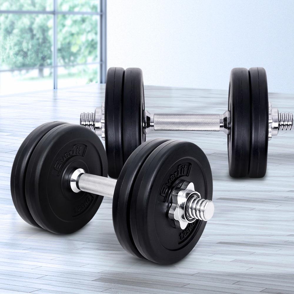 Everfit Fitness Gym Exercise Dumbbell Set 15kg - Housethings 