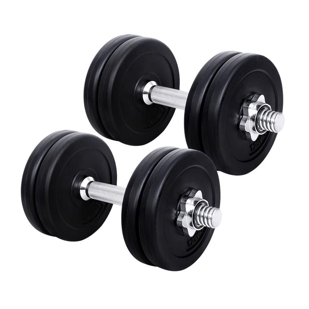 15KG Dumbbells Dumbbell Set Weight Training Plates Home Gym Fitness Exercise - House Things Sports & Fitness > Fitness Accessories