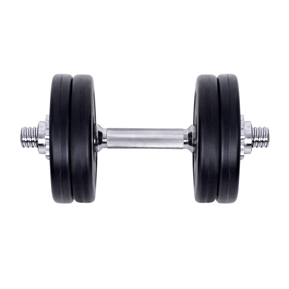 15KG Dumbbells Dumbbell Set Weight Training Plates Home Gym Fitness Exercise - House Things Sports & Fitness > Fitness Accessories