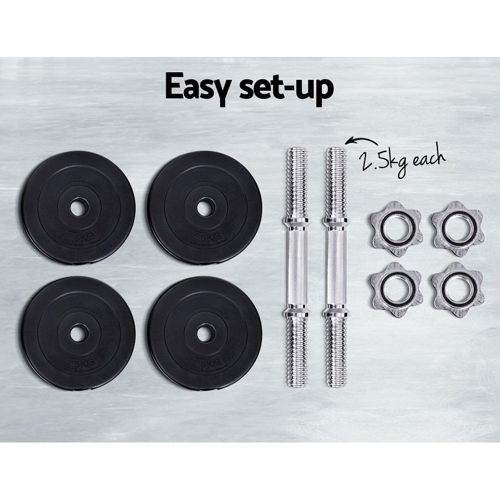 15kg Dumbbell Set - House Things Sports & Fitness > Fitness Accessories