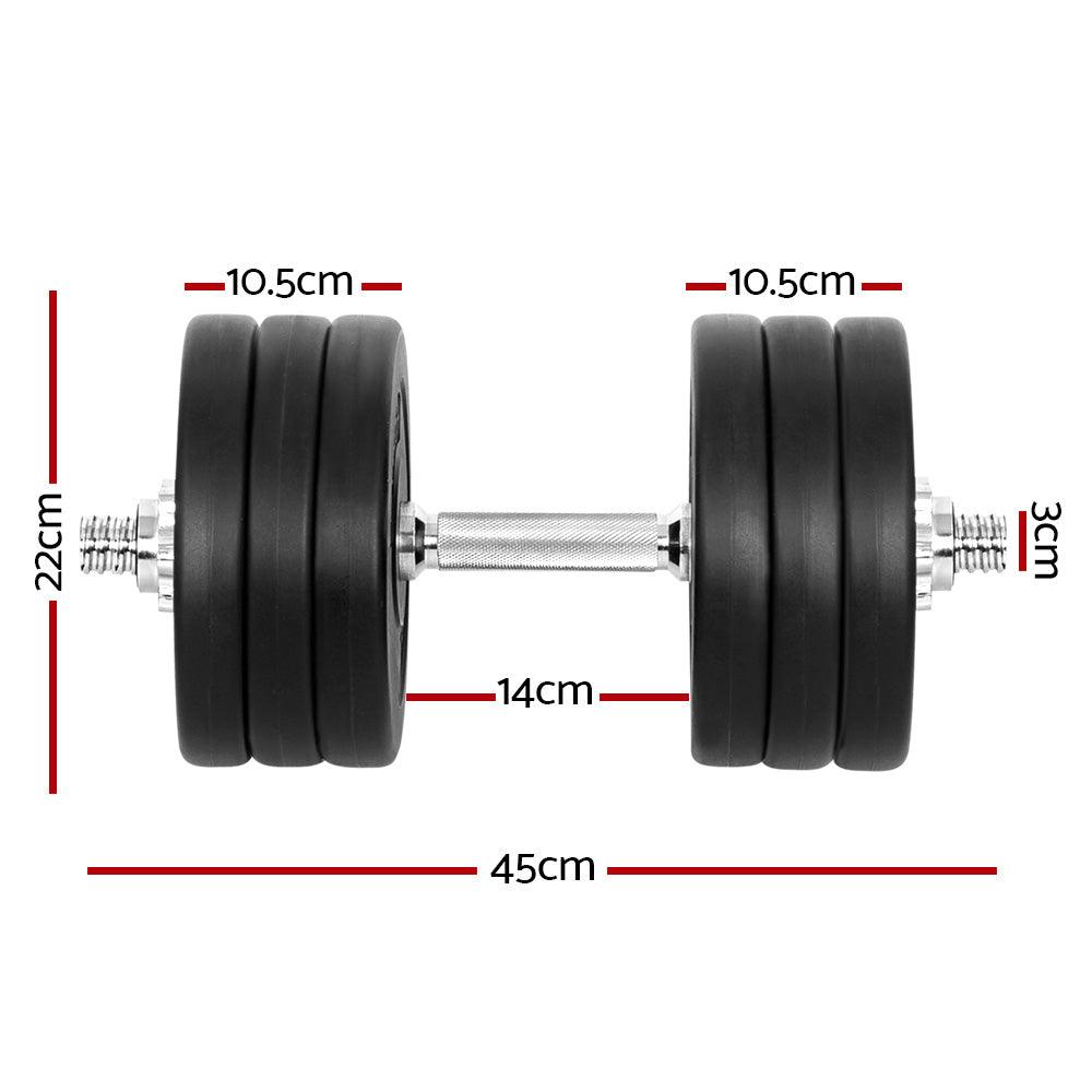 35kg Dumbbell Set - House Things Sports & Fitness > Fitness Accessories
