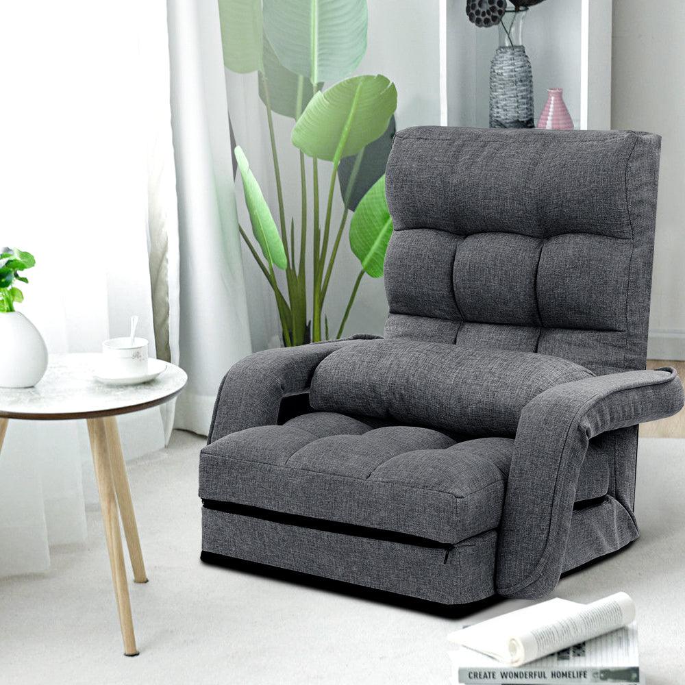 Armchair Recliner Linen Folding Chair Adjustable - House Things 