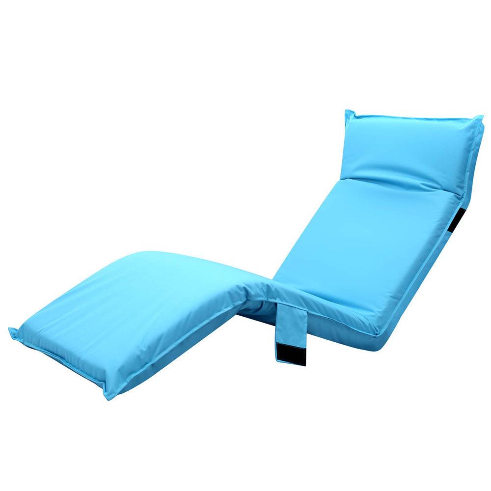 Adjustable Beach Sun Pool Lounger - Blue - House Things Furniture > Outdoor
