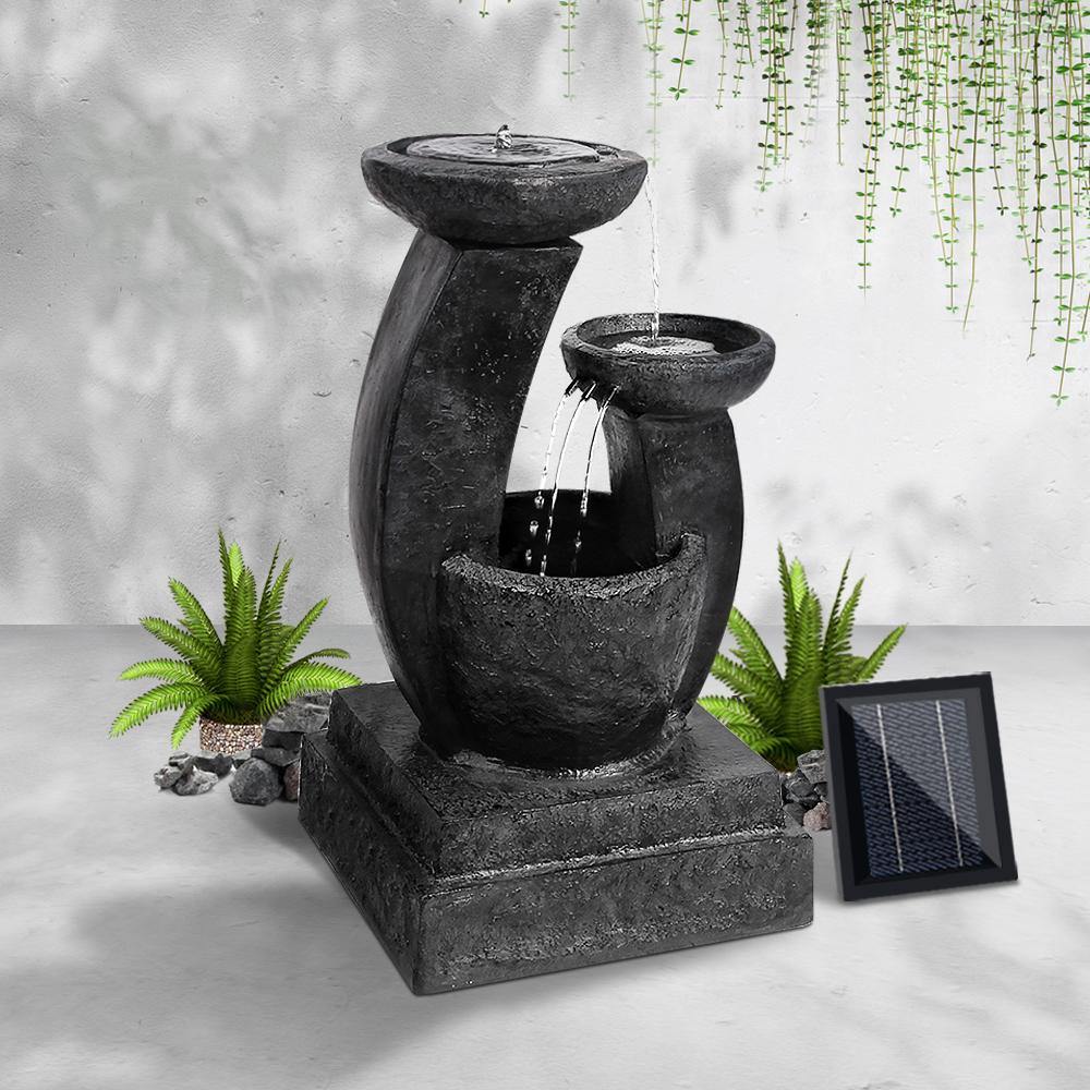 3 Tier Solar Water Fountain with Light - Bird Bath - House Things Home & Garden > Fountains