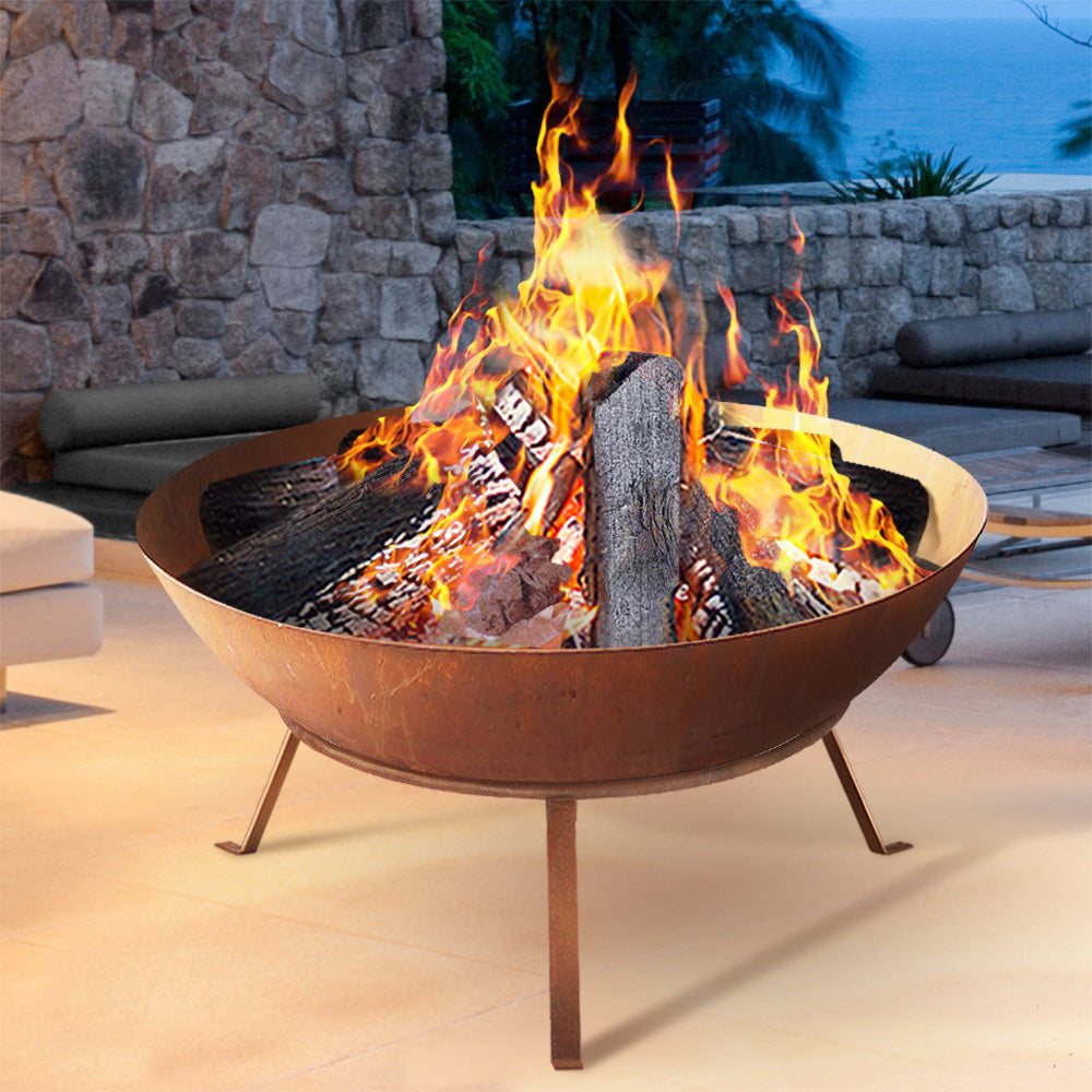 Fire Pit Outdoor Iron Bowl 70CM - House Things Home & Garden