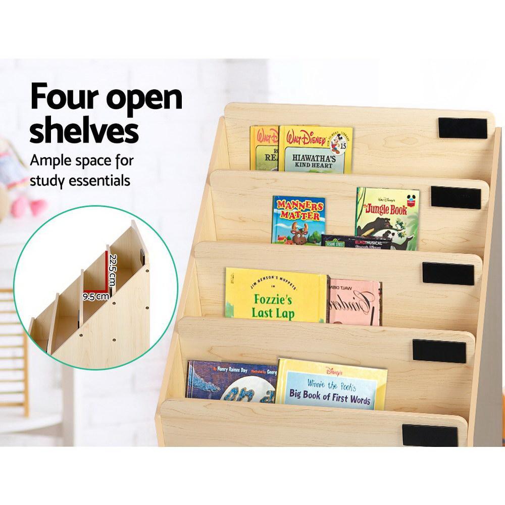 Artiss 5 Tier Kids Bookshelf - Wooden - House Things 