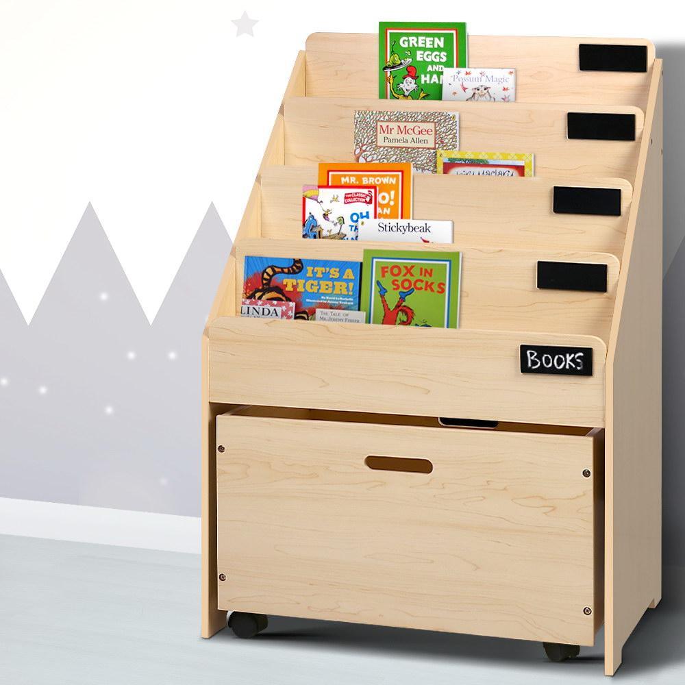 Artiss 5 Tier Kids Bookshelf - Wooden - House Things 