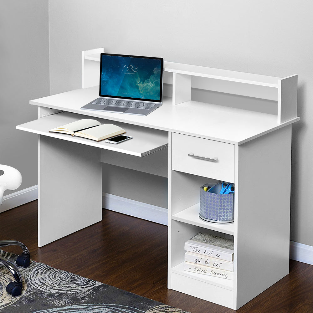 Office Computer Desk with Storage - White - House Things Furniture > Office