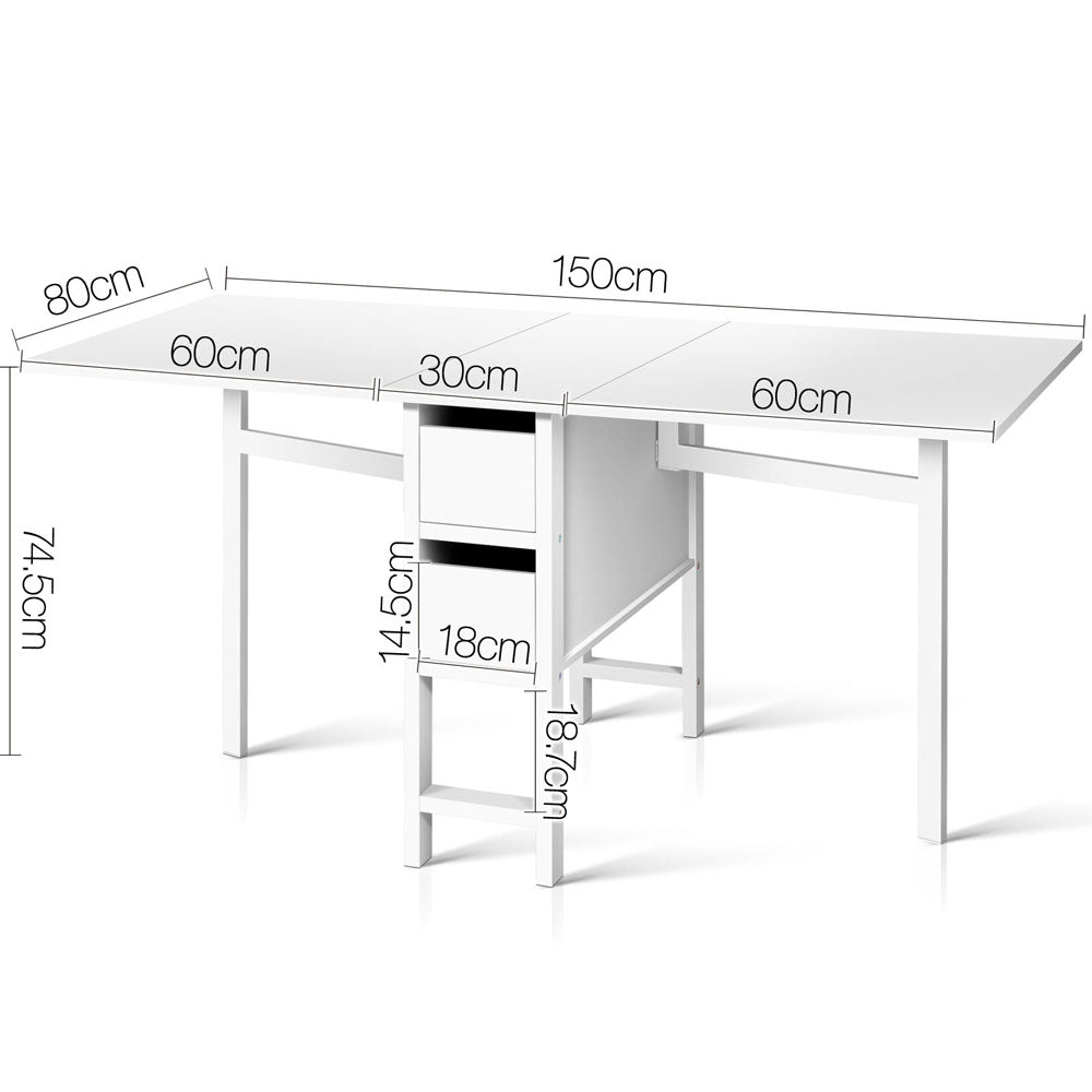 Gateleg Desk Dining Table - House Things Furniture