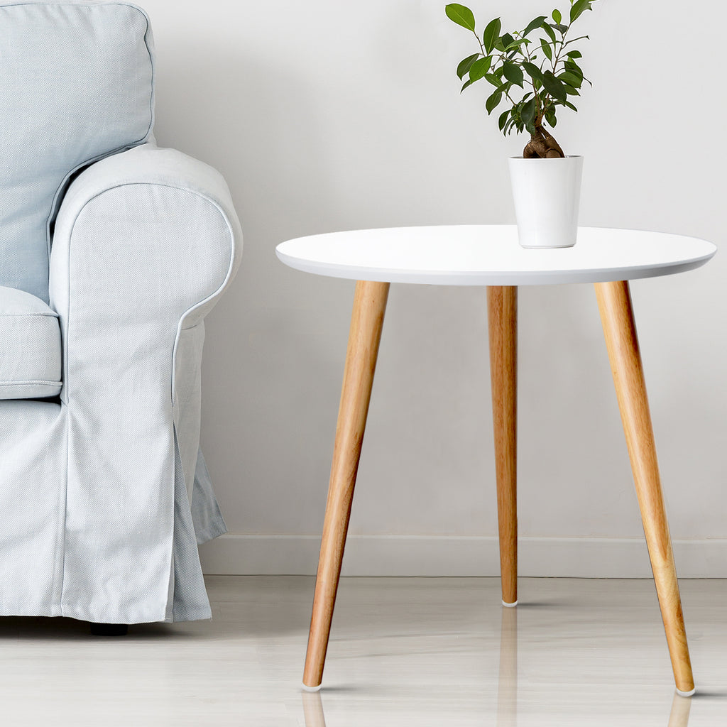 Round Side Table - White - House Things Furniture > Living Room