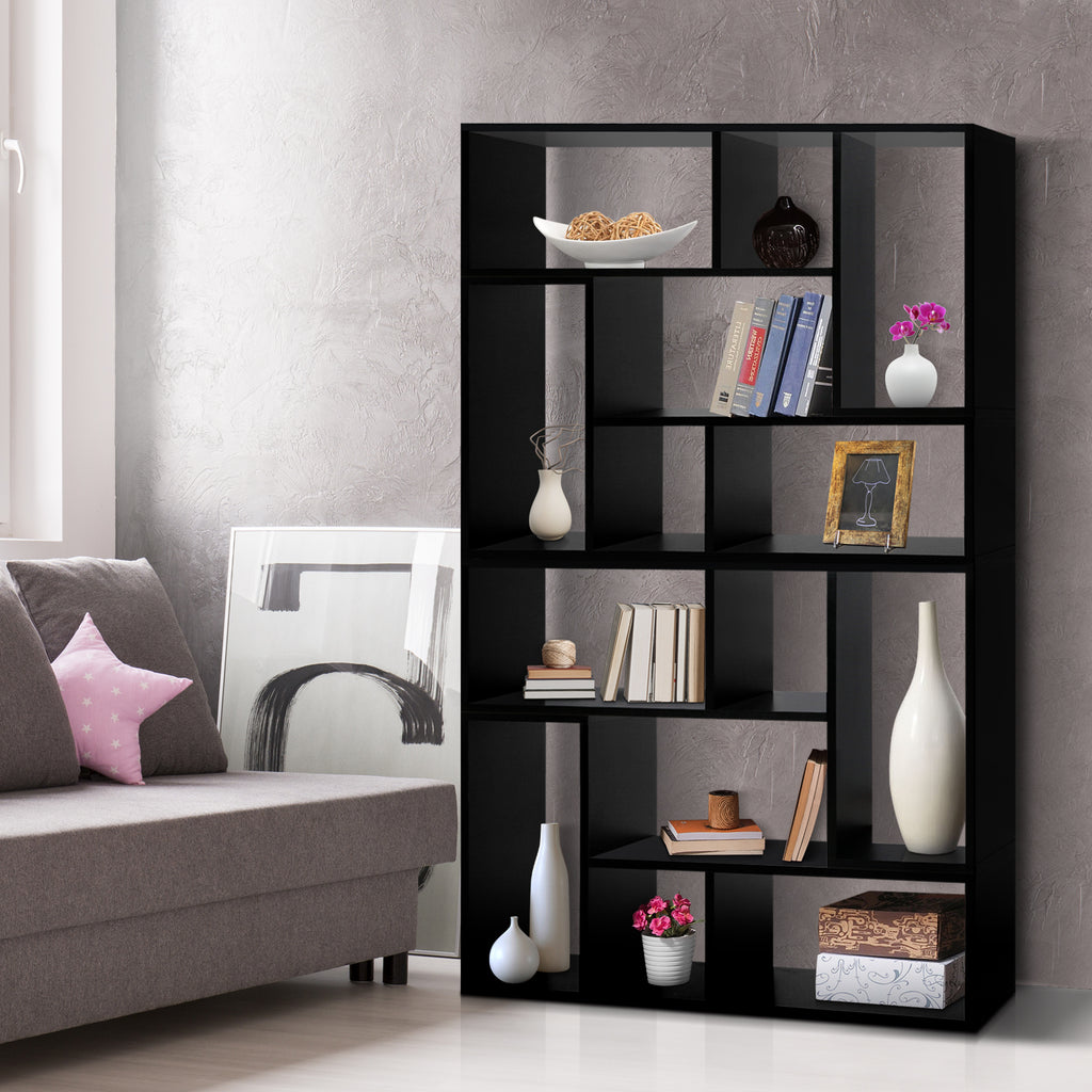 DIY L Shaped Display Shelf - Black - House Things Furniture > Living Room