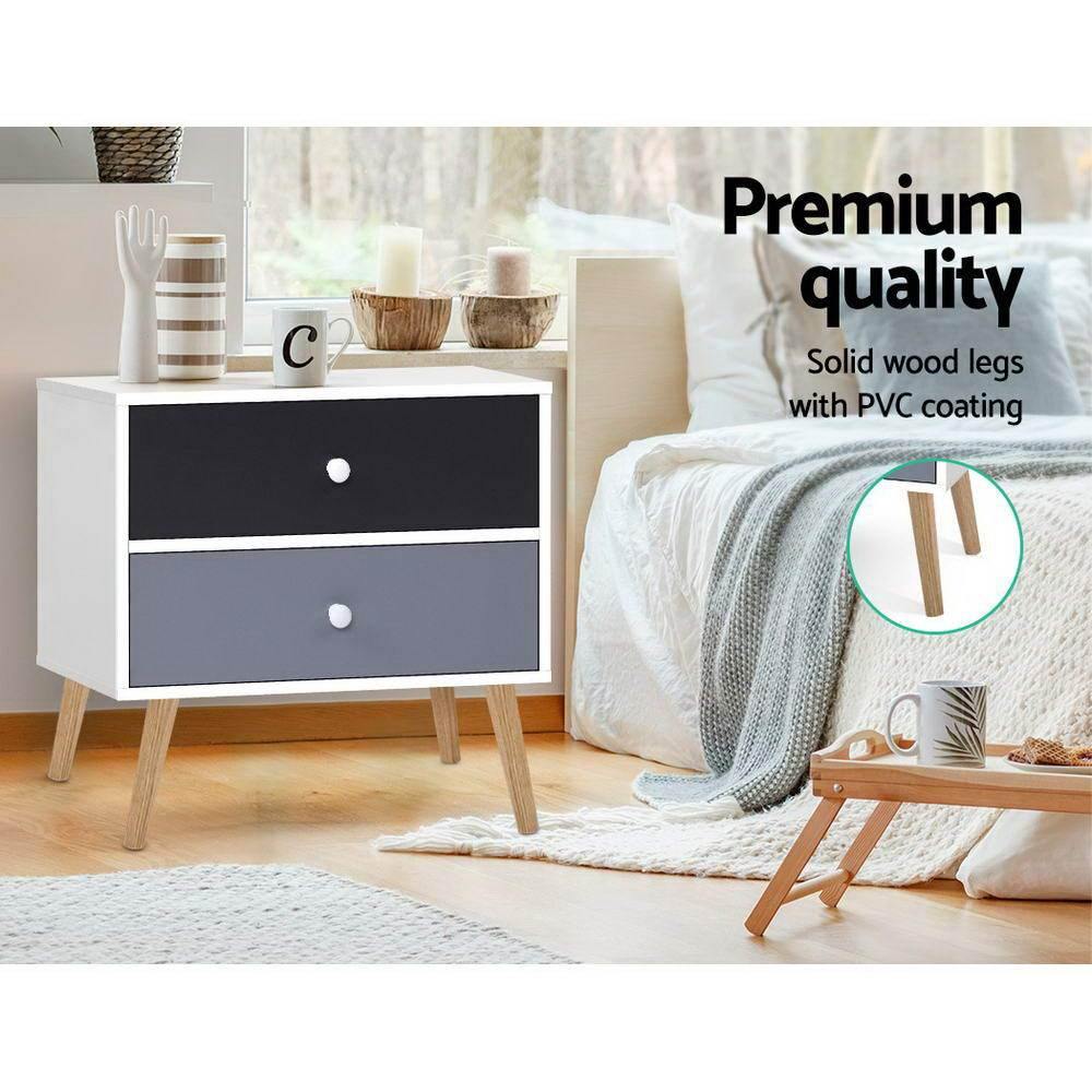 Bjorn Bedside Table Drawers Side Table - House Things Furniture > Living Room
