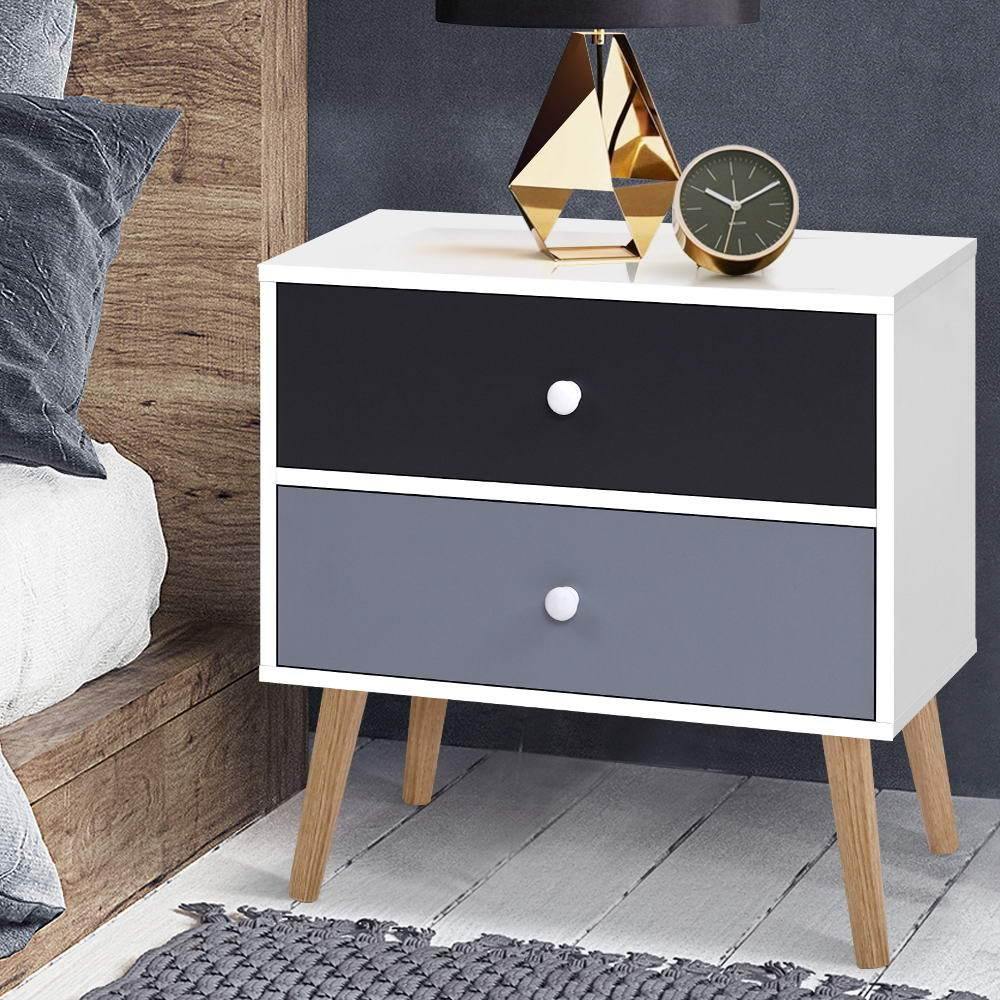 Bjorn Bedside Table Drawers Side Table - House Things Furniture > Living Room