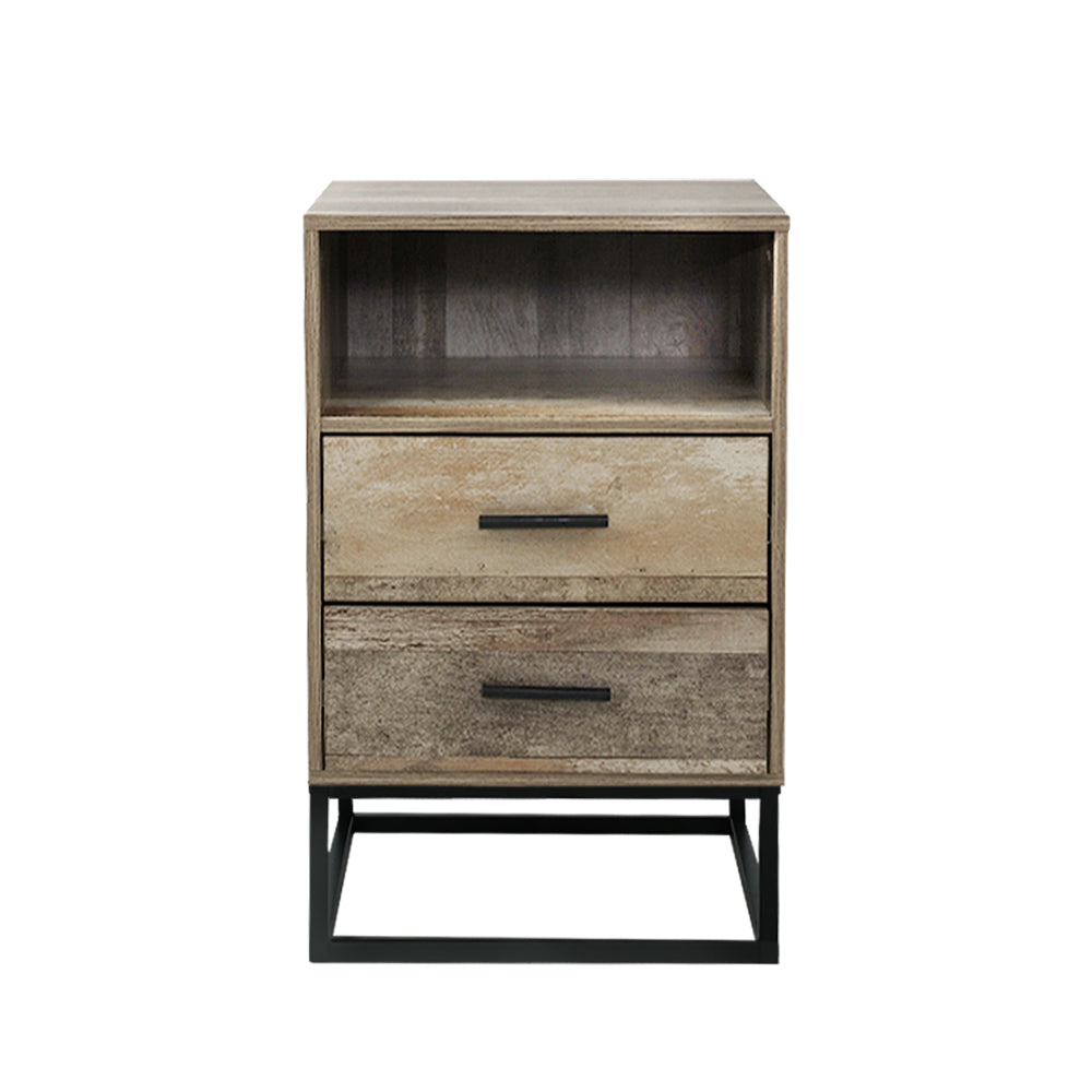 Artiss Bedside Tables Drawers Side Table Nightstand Storage Cabinet Unit Wood - House Things Furniture > Bedroom