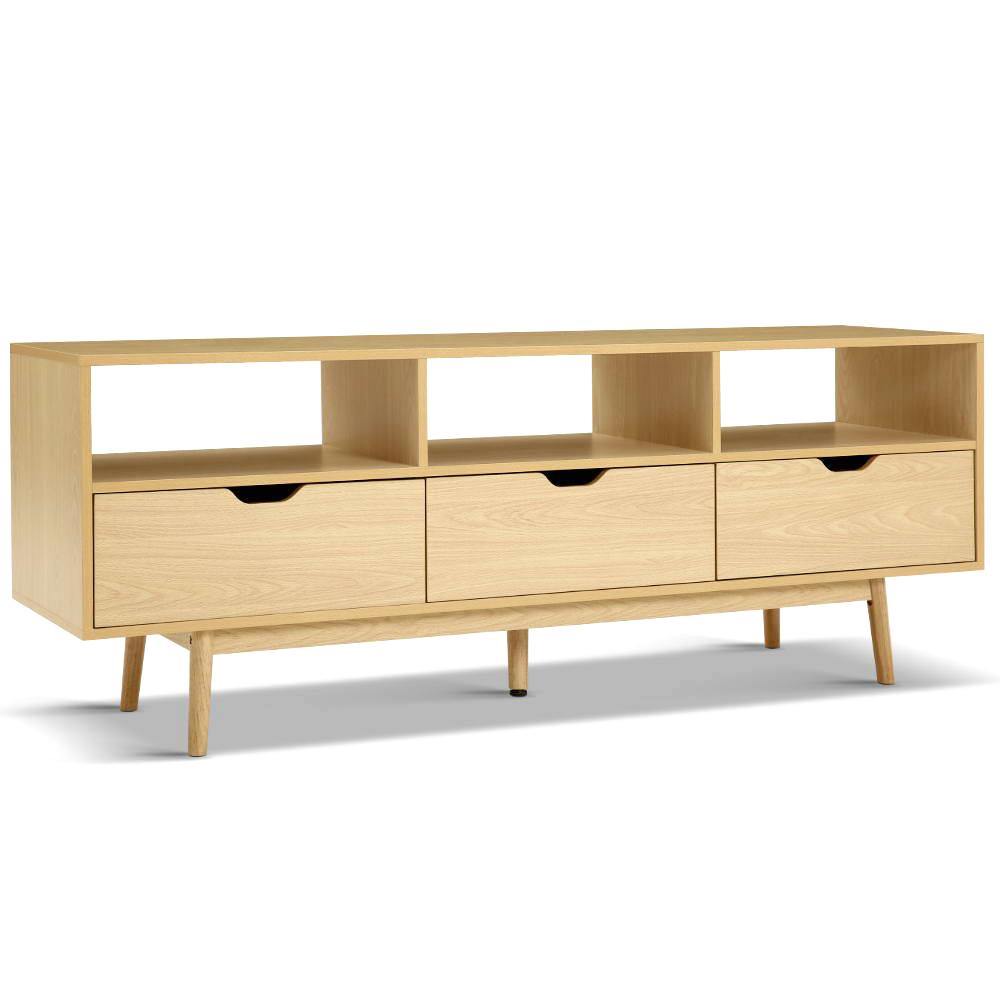 Scandinavian Entertainment Unit - Natural Wood - House Things Furniture > Living Room