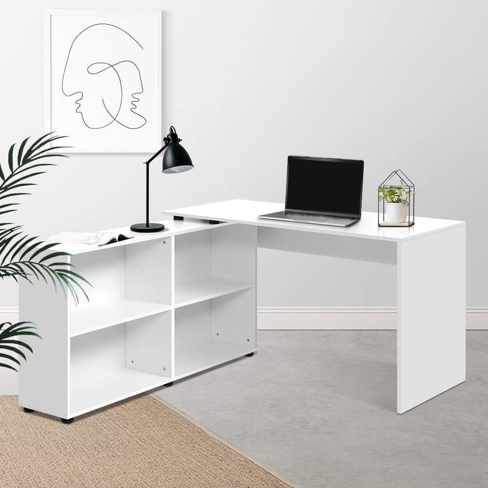 Office Desk Corner Study Table Workstation Bookcase Storage - House Things Furniture > Office