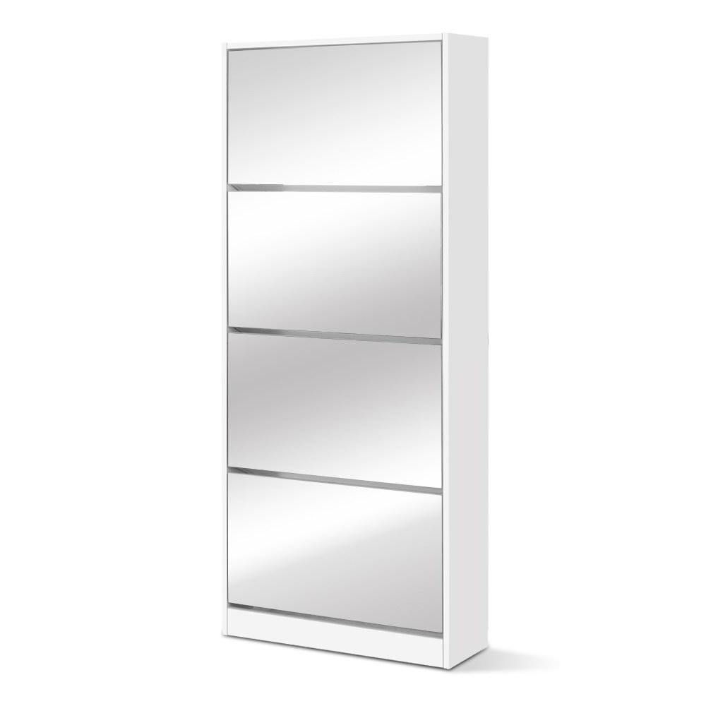 Shoe Cabinet Mirror Shoes 60 Pairs - House Things Furniture > Living Room