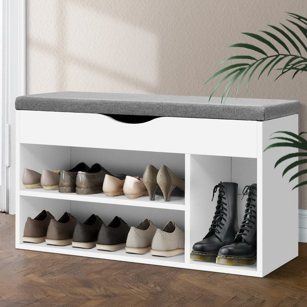 Shoe Cabinet Bench Shoes Organiser - House Things Furniture > Living Room